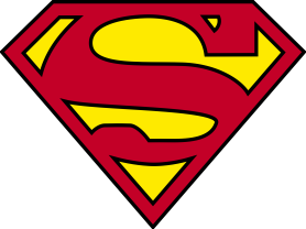 Наклейка супермен логотип