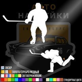 Наклейка хоккеист 
