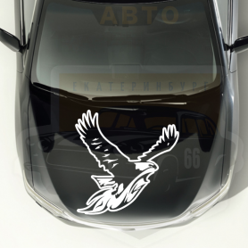Наклейка на машину летящий орёл