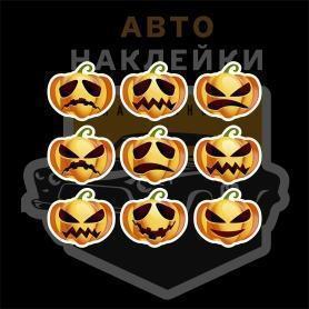 Наклейки на Хэлоуин тыковки