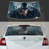Наклейка Venom из перфорированной плёнки