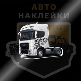 Наклейка орёл на грузовик Scania