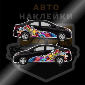 Наклейка Даффи дак на кузов автомобиля