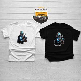 Наклейка Мандалорец на футболку 