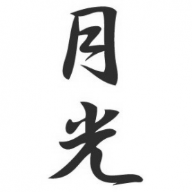 Наклейка иероглиф Лунный свет